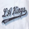 Los angeles kings script tail satin varsity jacket white 7