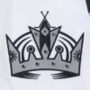 Los angeles kings script tail satin varsity jacket white 8