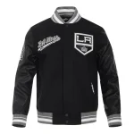 Los Angeles Kings Script Tail Wool/Leather Jacket