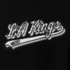 Los angeles kings script tail wool leather varsity jacket black 6