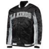 Los angeles kings the ace satin varsity jacket black 2