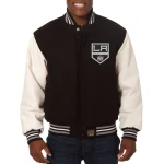 Los Angeles Kings Two Tone Wool/Leather Varsity Jacket
