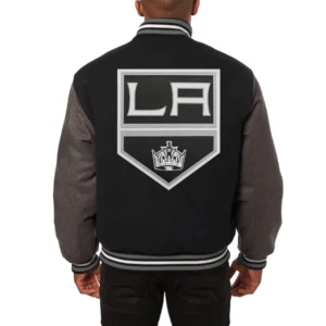 Los angeles kings two tone wool varsity jacket 1 1