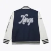 Los angeles kings washed varsity jacket
