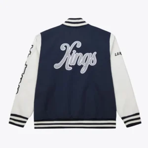 Los angeles kings washed varsity jacket