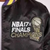 Los angeles lakers 17x champions black varsity jacket