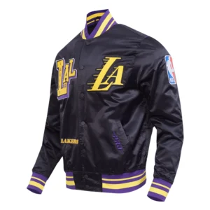 Los angeles lakers best of mens black varsity jacket
