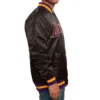 Los angeles lakers black satin bomber jacket