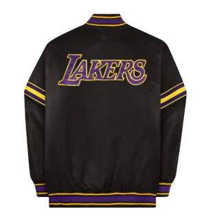 Los angeles lakers black varsity jacket 2