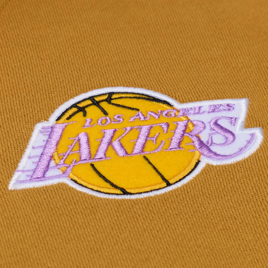 Los angeles lakers browncream dusted hooded team logo