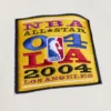 Los angeles lakers browncream dusted varsity sleeve logo