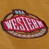 Los angeles lakers browncream dusted varsity team logo