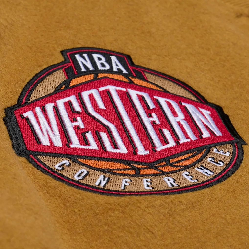 Los angeles lakers browncream dusted varsity team logo