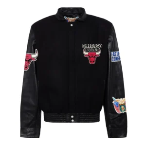 Los angeles lakers jeff hamilton full real leather jacket black 1 1