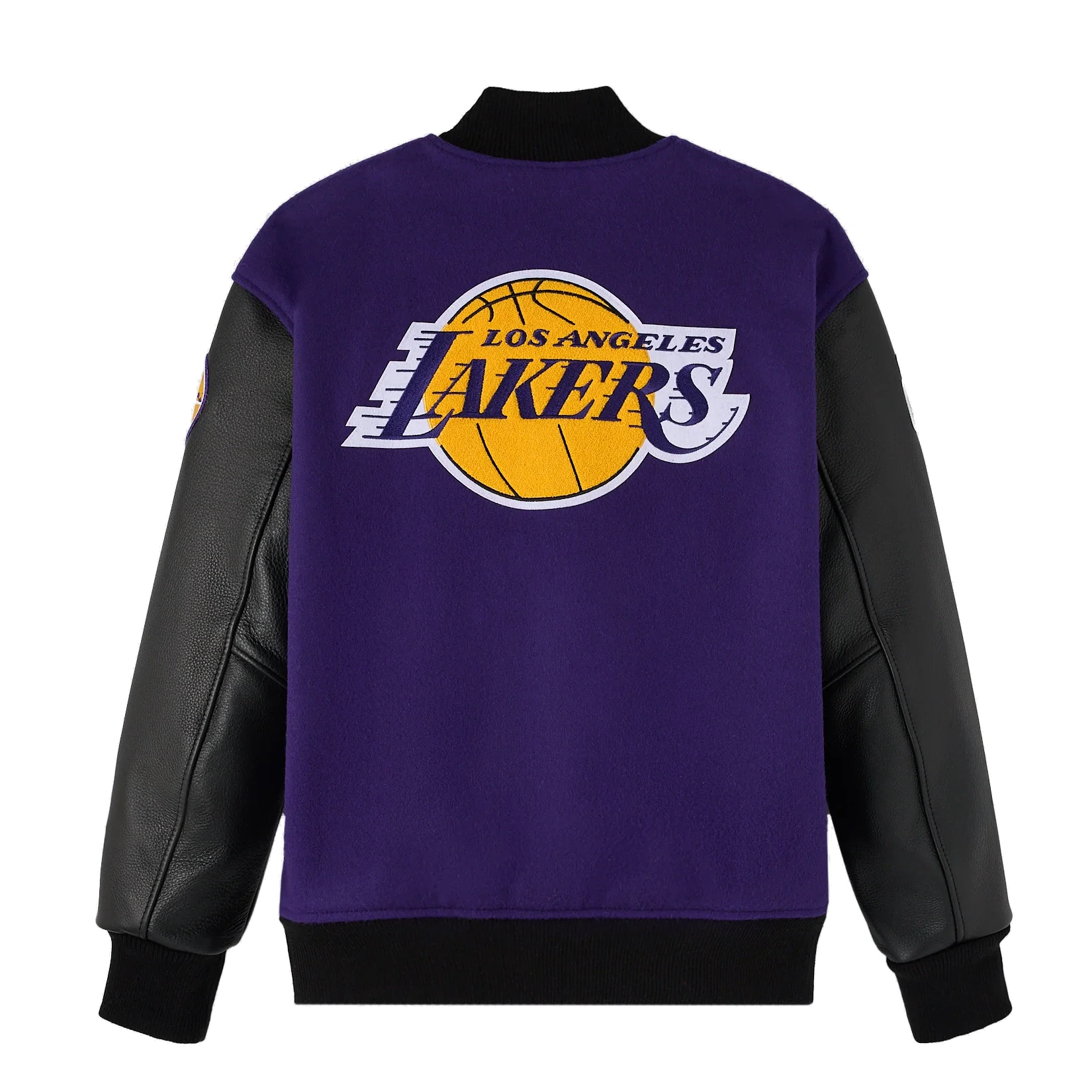 Los angeles lakers ovo x nba wool leather jacket