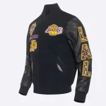 Los Angeles Lakers Animal Print Wool/Leather Jacket