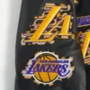 Los angeles lakers pro standard animal print black varsity jacket 10