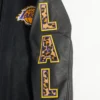 Los angeles lakers pro standard animal print black varsity jacket 5