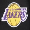 Los angeles lakers pro standard mashup black varsity jacket 5