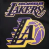 Los angeles lakers pro standard mashup black varsity jacket 8