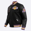 Los angeles lakers pro standard retro classic black varsity jacket 1