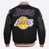 Los angeles lakers pro standard retro classic black varsity jacket 4