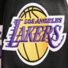Los angeles lakers pro standard retro classic black varsity jacket 7