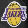 Los angeles lakers pro standard script tail black varsity jacket 6