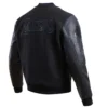 Los angeles lakers pro standard triple black varsity jacket 3