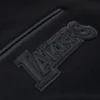 Los angeles lakers pro standard triple black varsity jacket 5
