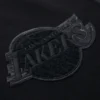 Los angeles lakers pro standard triple black varsity jacket 6