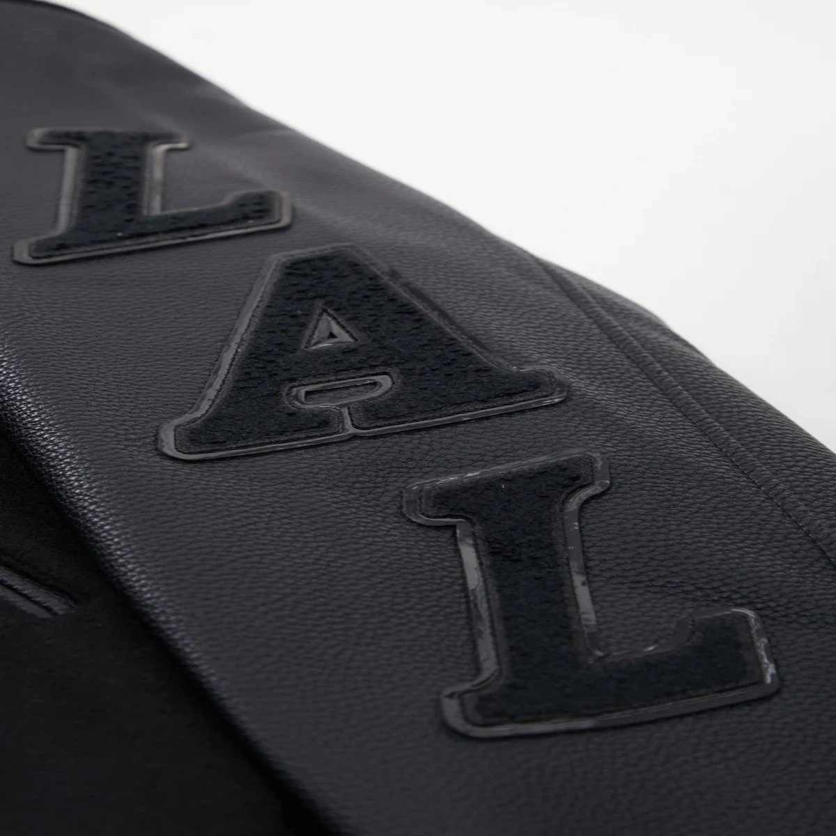 Los angeles lakers pro standard triple black varsity jacket 7
