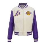 Los Angeles Lakers Retro Classic Women's Wool/Leather Jacket