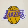 Los angeles lakers retro classic womens wool leather varsity jacket white purple 6
