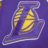 Los angeles lakers retro classic womens wool leather varsity jacket white purple 8