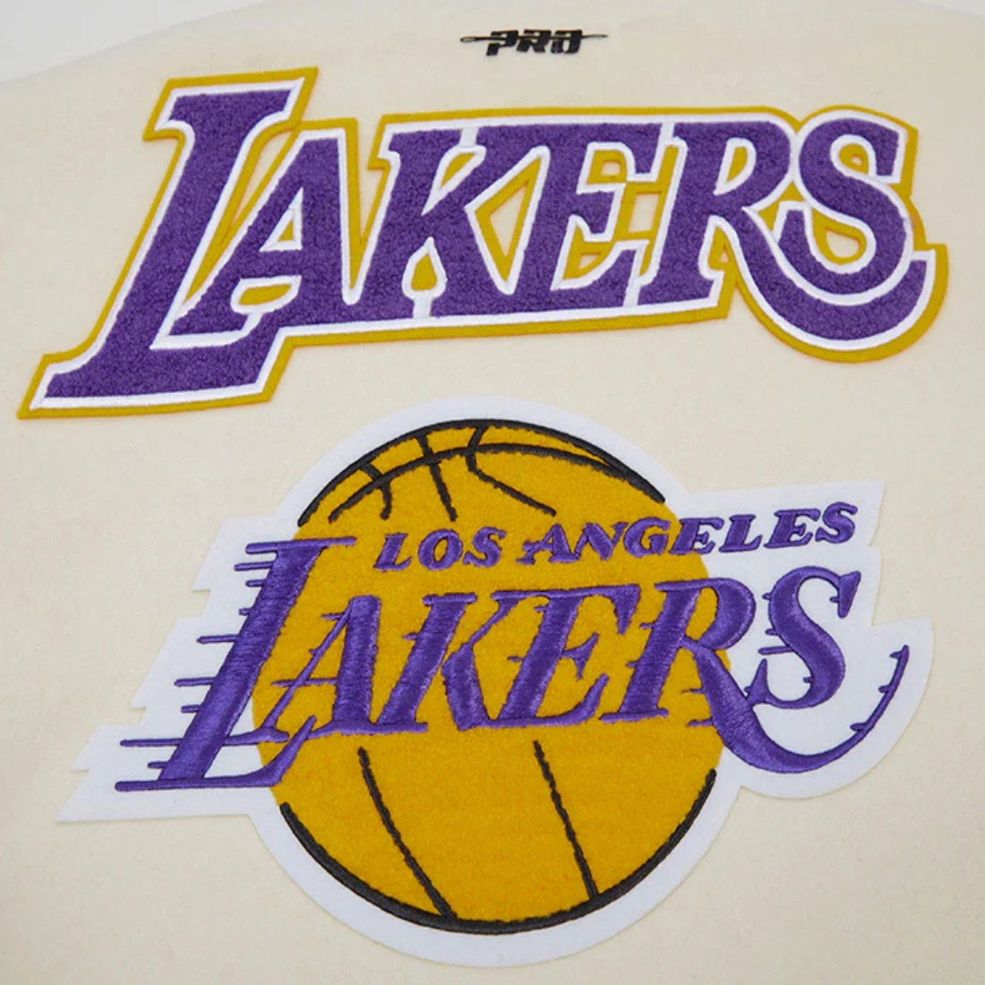 Los angeles lakers retro classic womens wool leather varsity jacket white purple 9