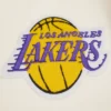 Los angeles lakers retro classic wool leather varsity jacket white purple 5