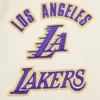 Los angeles lakers retro classic wool leather varsity jacket white purple 6