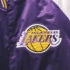 Los angeles lakers starter reliever multi color varsity jacket 3