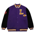 Los Angeles Lakers Team Legacy Purple/Black Satin Jacket