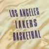 Los angeles lakers team og 20 full zip satin varsity jacket gold 4