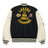 Los angeles lakers x new era x alpha l 2b bomber jacket 2