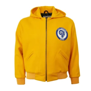 Los angeles rams 1950 authentic wool jacket yellow 1