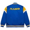 Los angeles rams cooperstown full snap satin varsity jacket 2