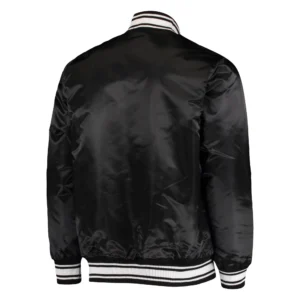 Los angeles rams locker room satin varsity jacket black 2