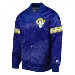 Los Angeles Rams Pick & Roll Blue Satin Jacket