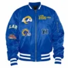 Los angeles rams x new era ma 1 bomber varsity jacket
