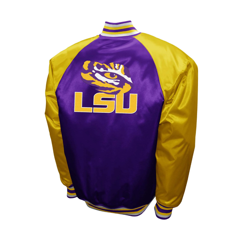 Lsu tigers franchise club the game satin varsity jacket 1