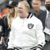 Mark davis las vegas raiders white bomber jacket