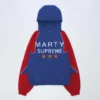 Marty supreme blue and red jacket